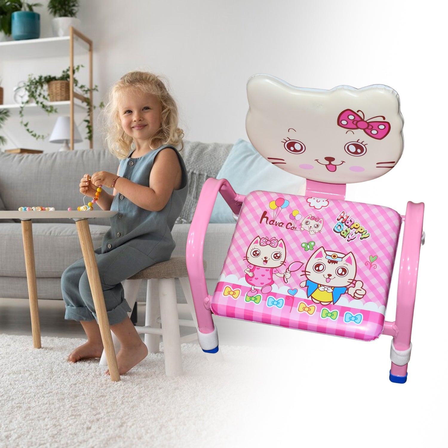 Cartoon Baby Chair Strong Steel Cushion & Comfortable Baby Chair High Quality Chair (1 Pc) Cartoon Baby Chair Strong Steel Cushion & Comfortable Baby Chair High Quality Chair (1 Pc)